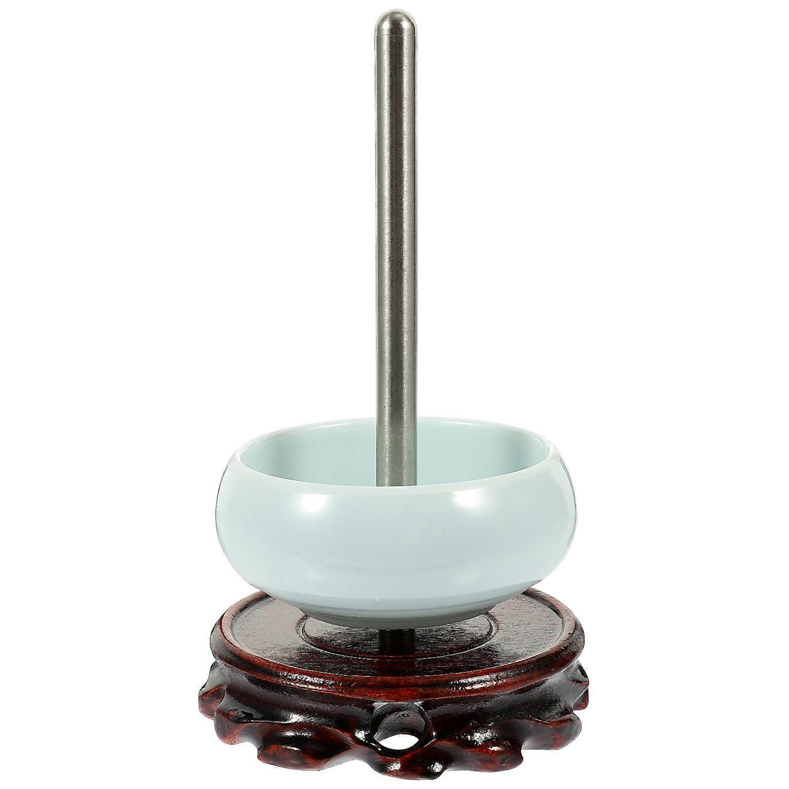 Durable Beading Bowl Wooden Beading Bowl for Home Use with Stainless Steel Needle