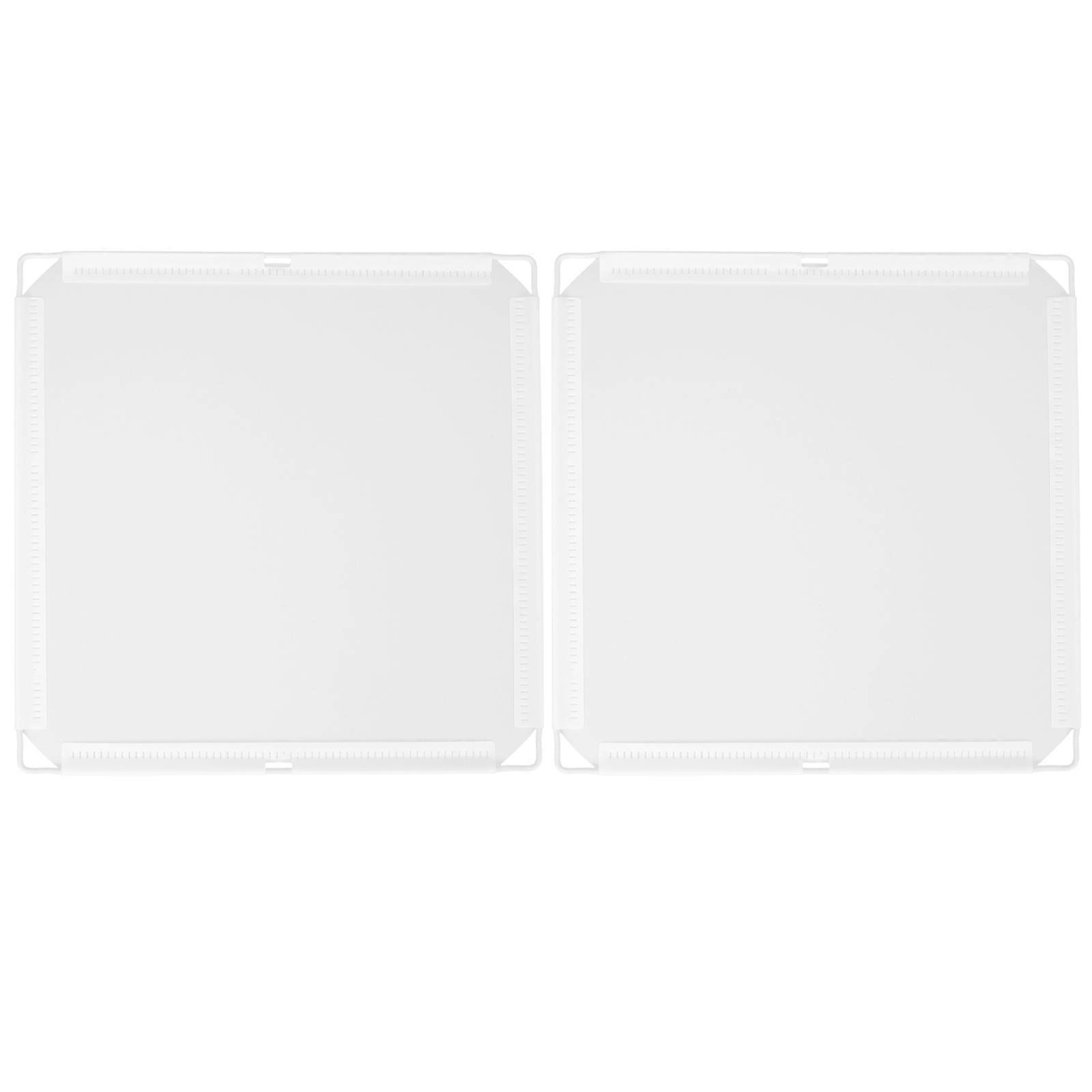 Storage Closet Cube Accessories Wardrobe Organization Home Use Plastic White for 2Set