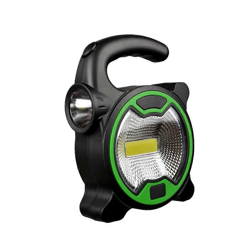 Cob Spotlight Work Light for Green Portable Camping Handheld Flashlight