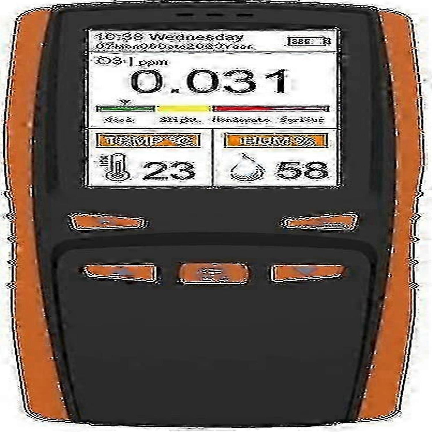 Bærbar ozonanalysator Multifunksjonell O3 Ozone Meter Luftdetektor Smart Sensor Ozone Meter Luftkvalitet Forurensning Monitor Høy kvalitet