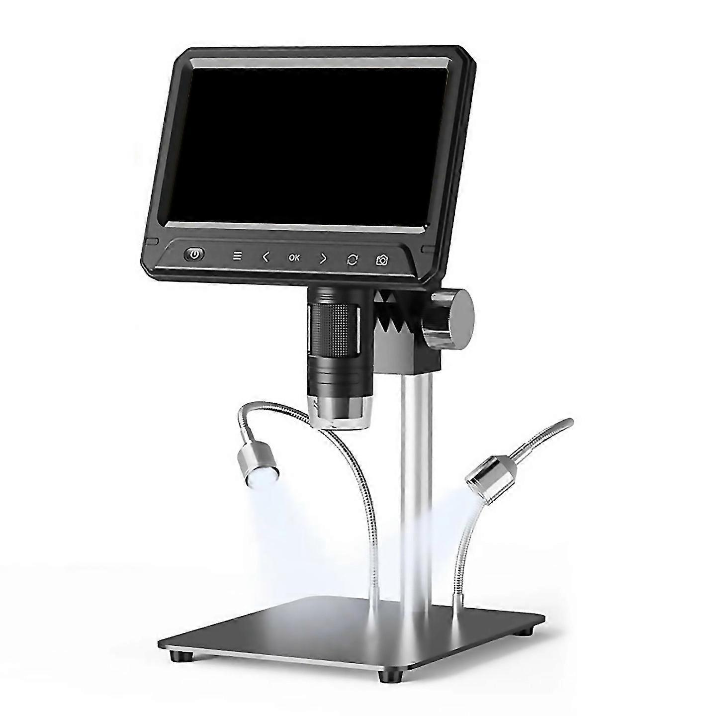 For Digital Microscope 7in Lcd 12mp Hd Professional Electron Microscopios