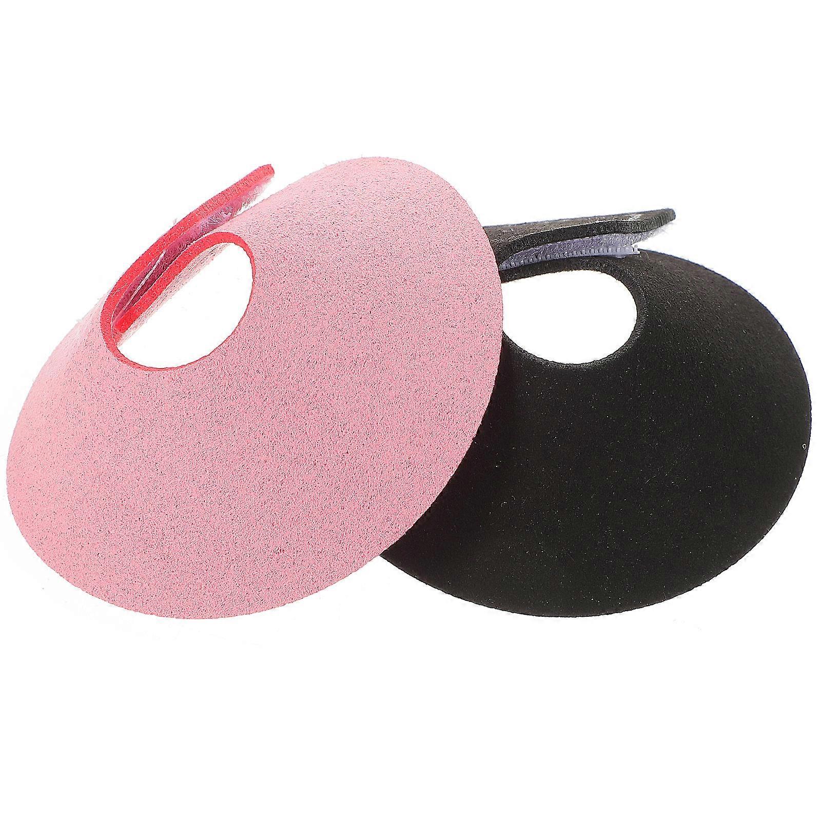 Parrot Collar For Plucking 2Pcs Protective Bird Recovery Collar Rings Anti-pecking Simple Design Black Color For Daily Use