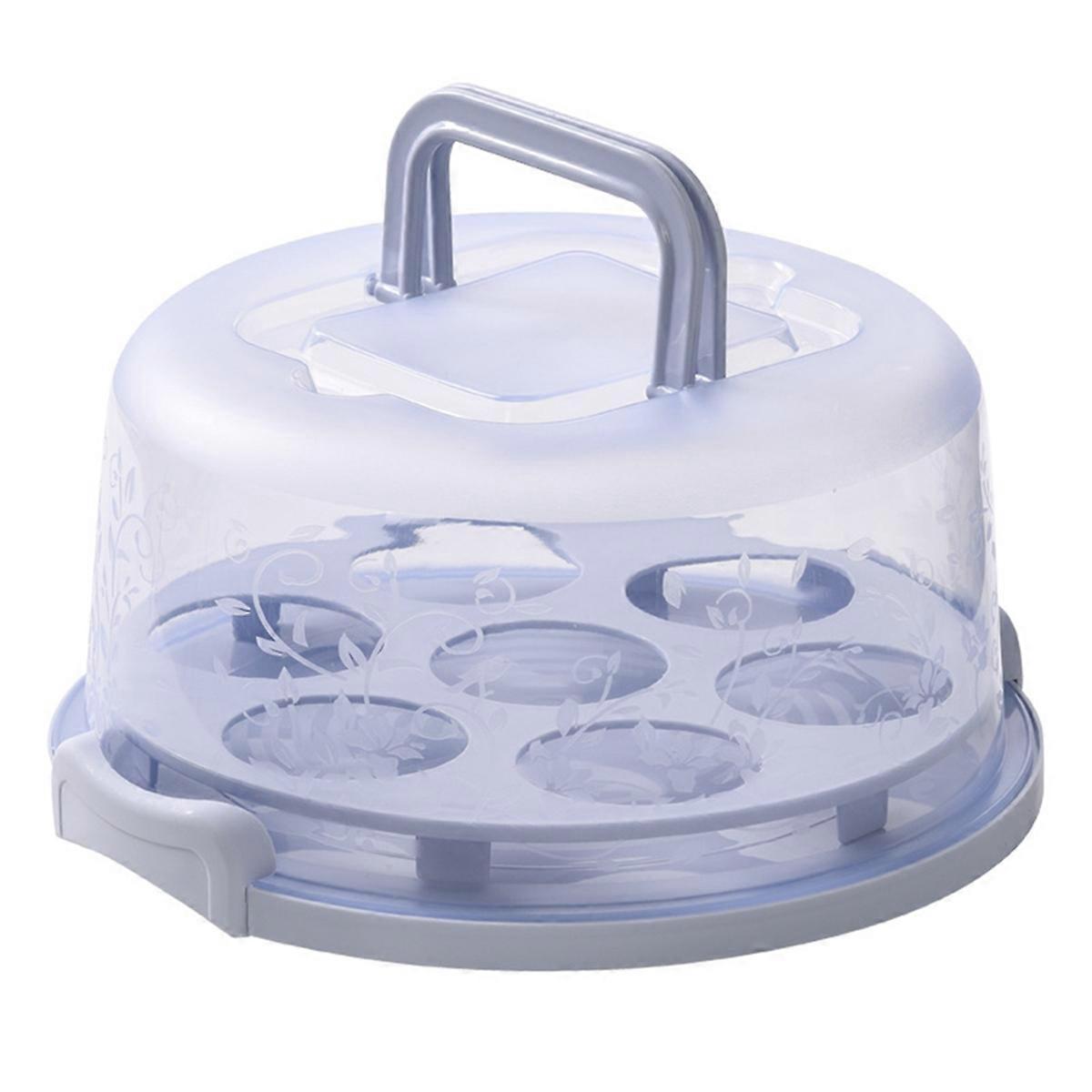 Cake Box Cupcake Holder with Lid Transparent Cake Transparent Box ,C