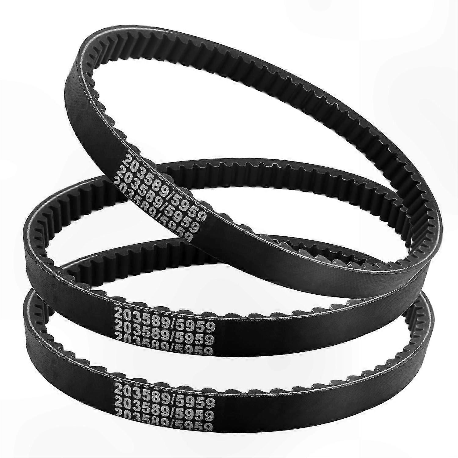 3-Pack Drive Belts for 30 Series Torque Converters, Fits Various Go Kart Models