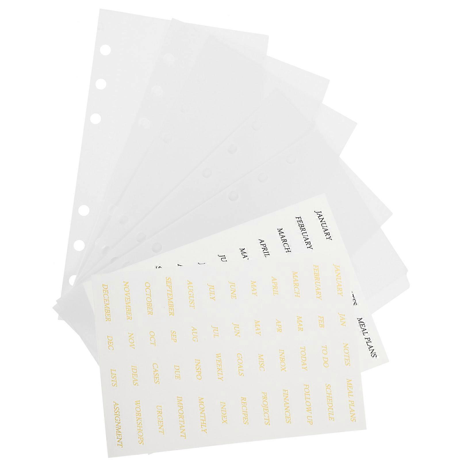 Loose Leaf Pocket Budget Binder Insert 4Sets for Multi-Use Budgeting