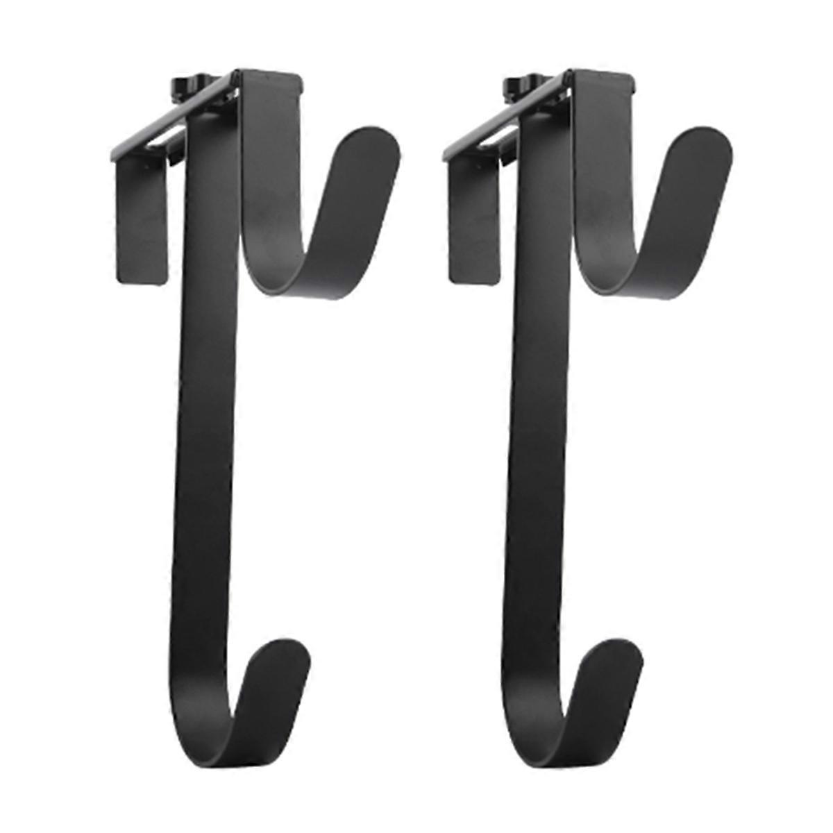 2pcs Metal Adjustable Width Skimmer Pool Pole Hanger