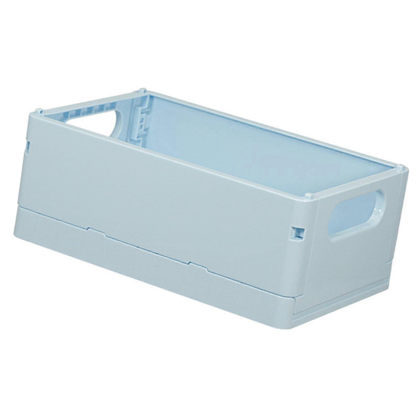 Mini Foldable Plastic Basket for Shelf Storage, Collapsible Organizing Box for Home, Kitchen, Bathroom, Classroom, Durable Design