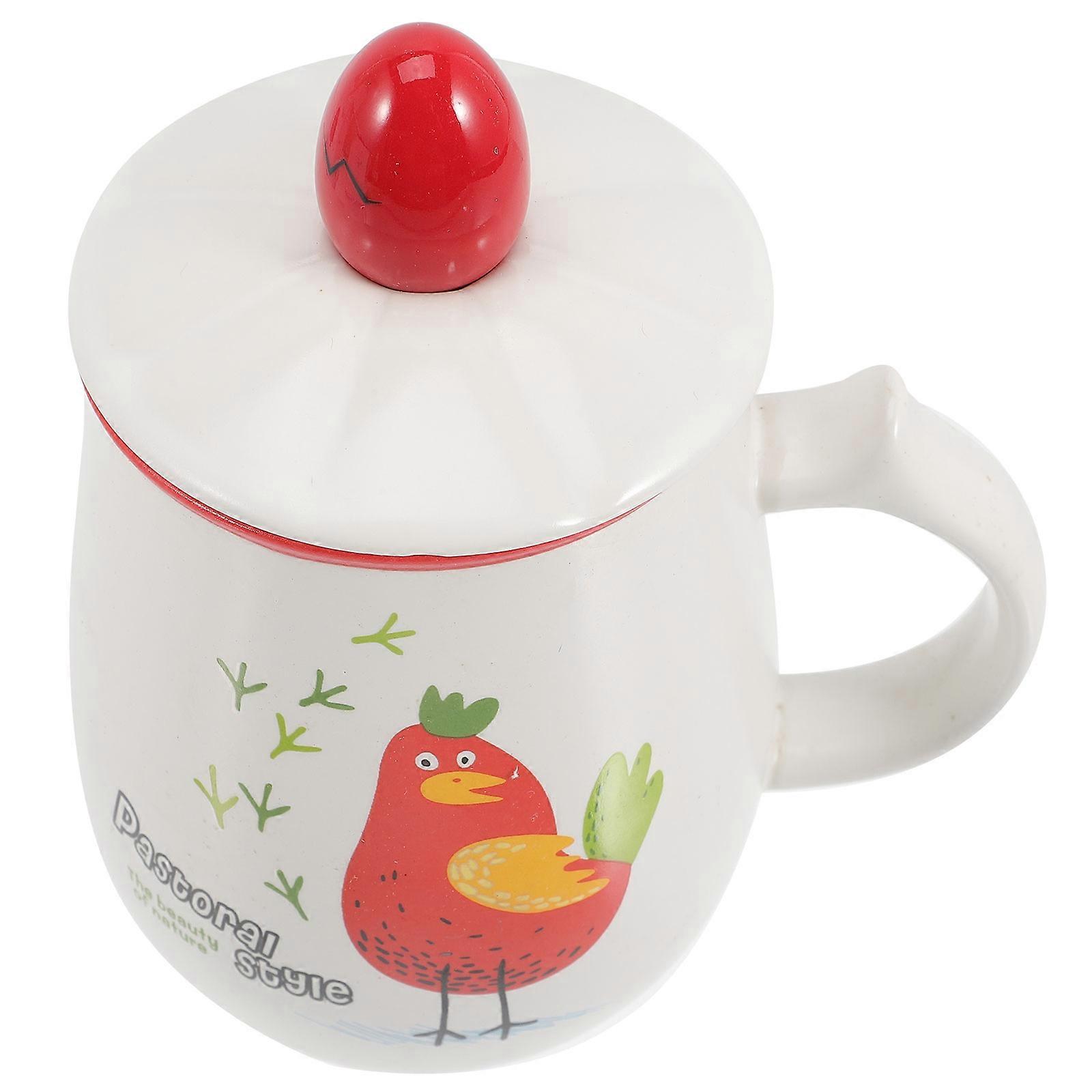 Charming 4Pcs White Ceramic Cup Mug Multi Use Drink Container Suitable For Families 5.11x2.95x2.95in