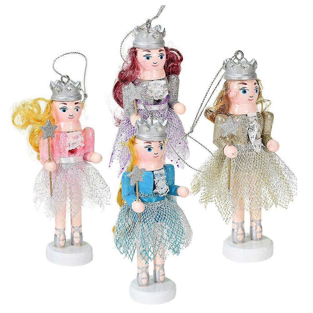 Hanging Christmas Nutcracker Wood Craft for Decor 16Pcs Assorted