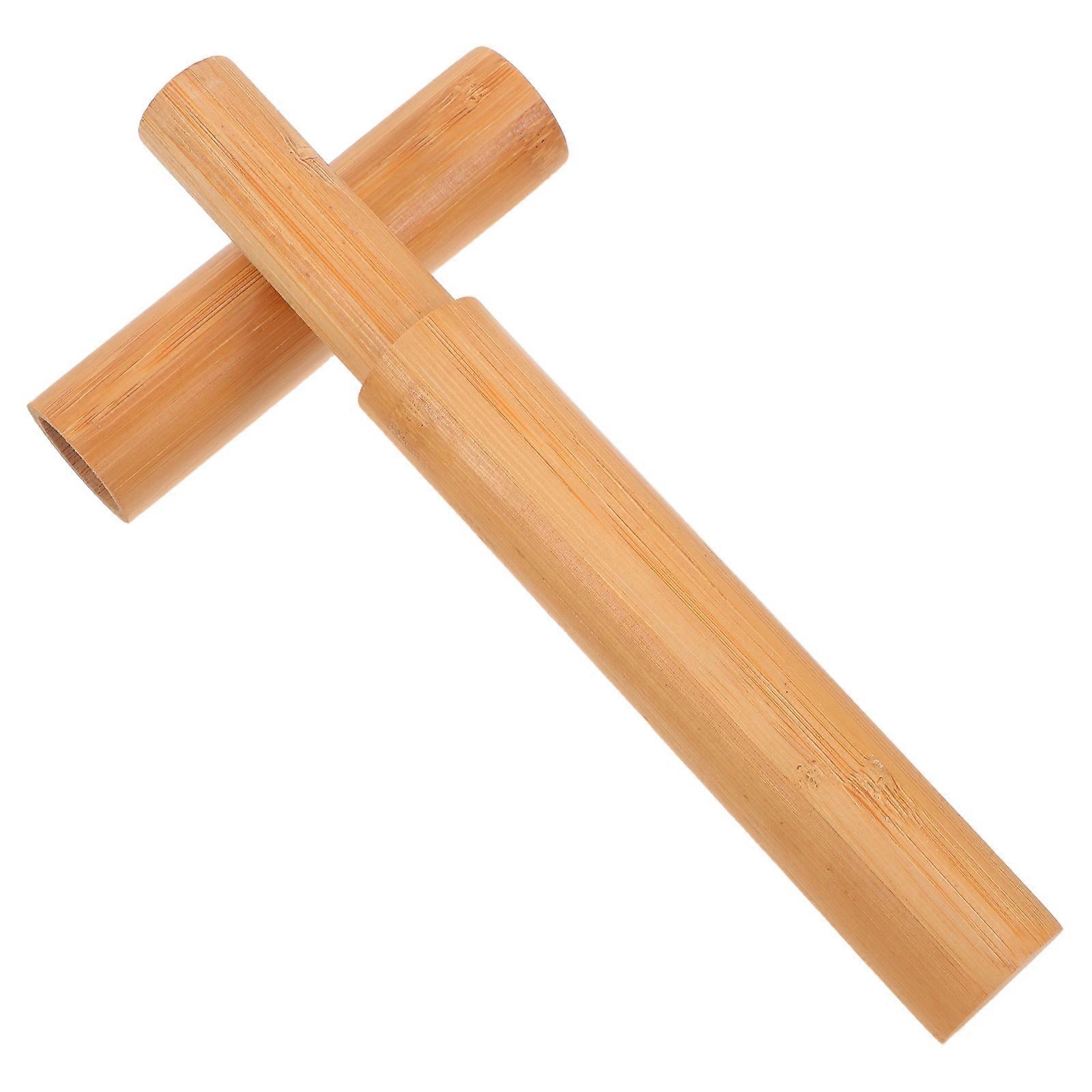 Waterproof Bamboo Tube for Storing 4Pcs Cylindrical Document Storage Tubes