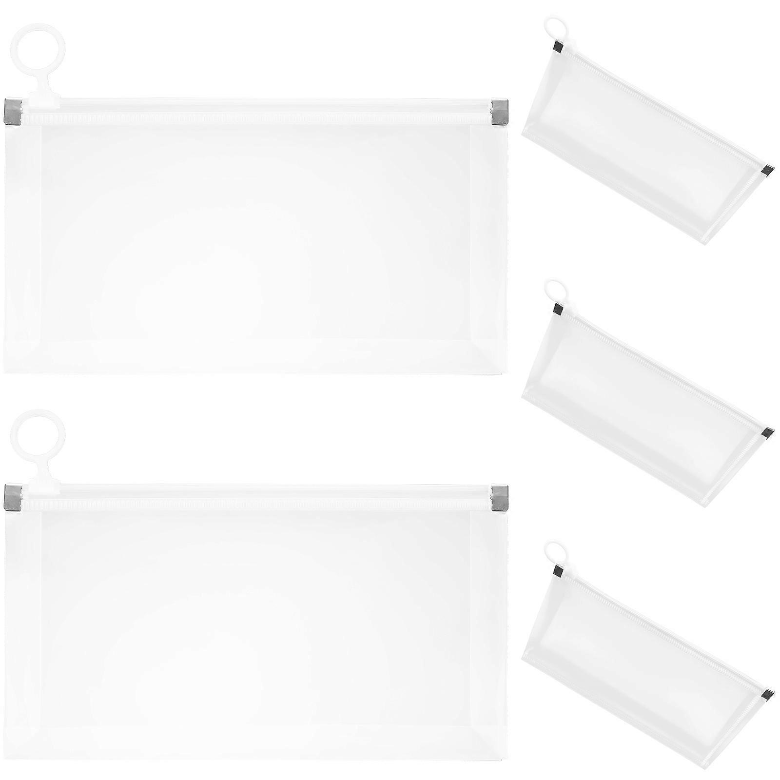 Document Storage Bags for Storage 20Pcs White Plastic File Envelopes
