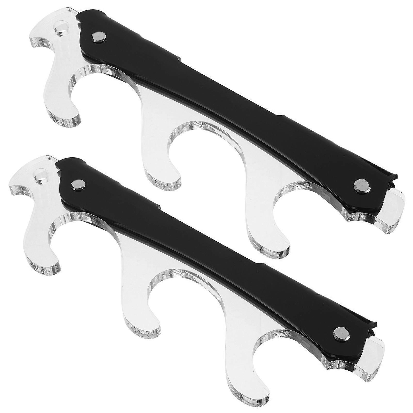Sword Hanger Display Stand for Storage Use Acrylic 3Pairs Wall Mounted Holder