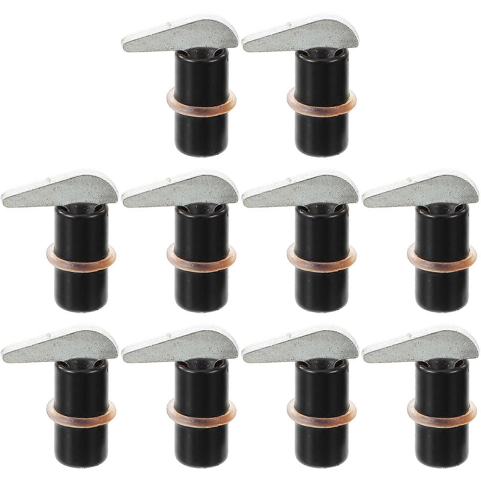 Shelf Support Pegs for Cabinets with 40Pcs Black Iron Shelf Clips Set