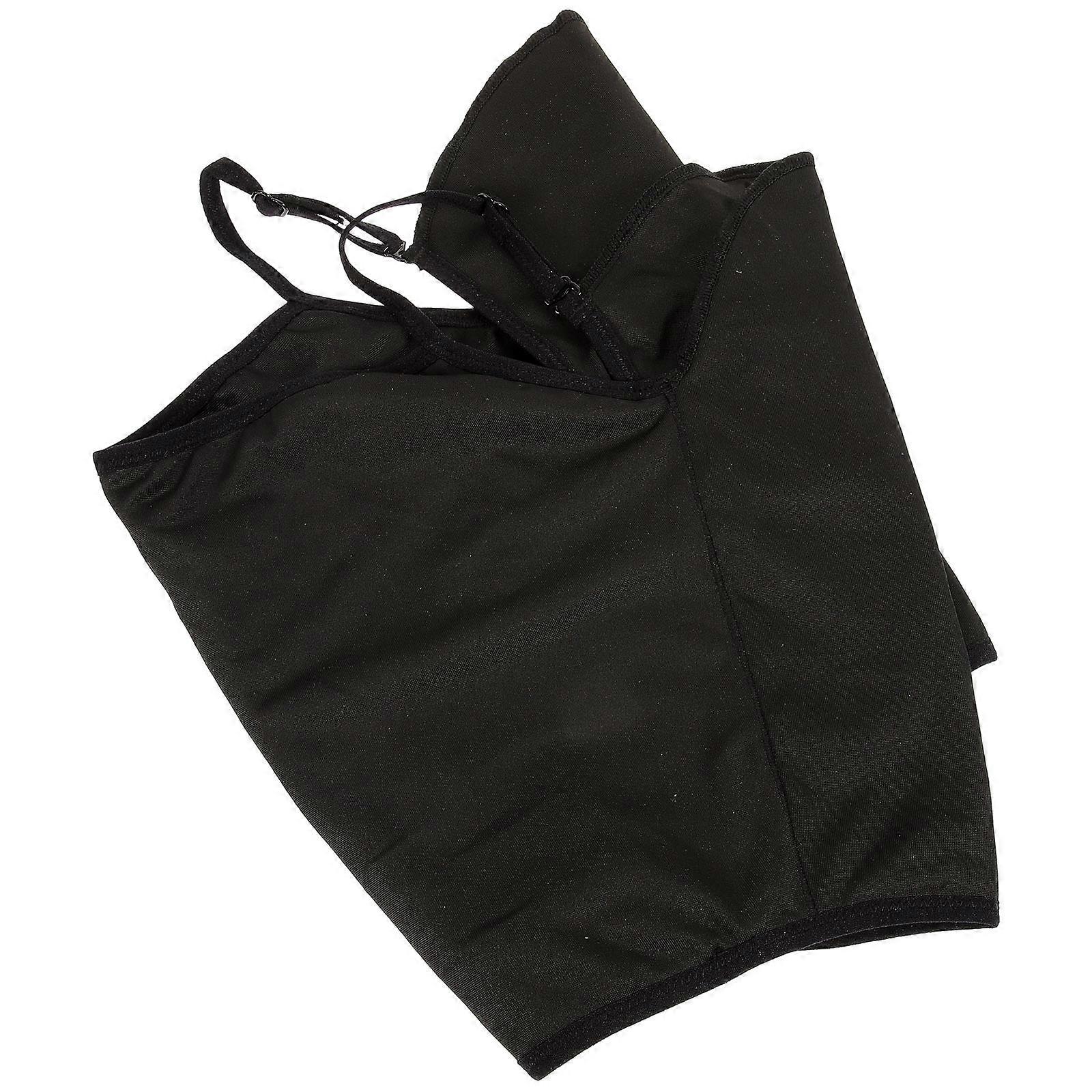 Sweat Proof Undershirt Women Thin Design Comfortable Armpit Vest for Outdoor Events and Dating Black Breathable 1Set