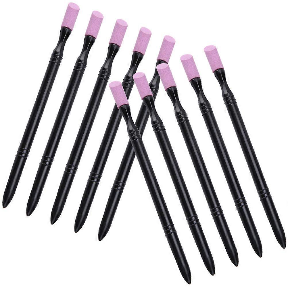 Nail File and Buffer Tool for Nail Grooming with 40Pcs Black Cuticle Removers