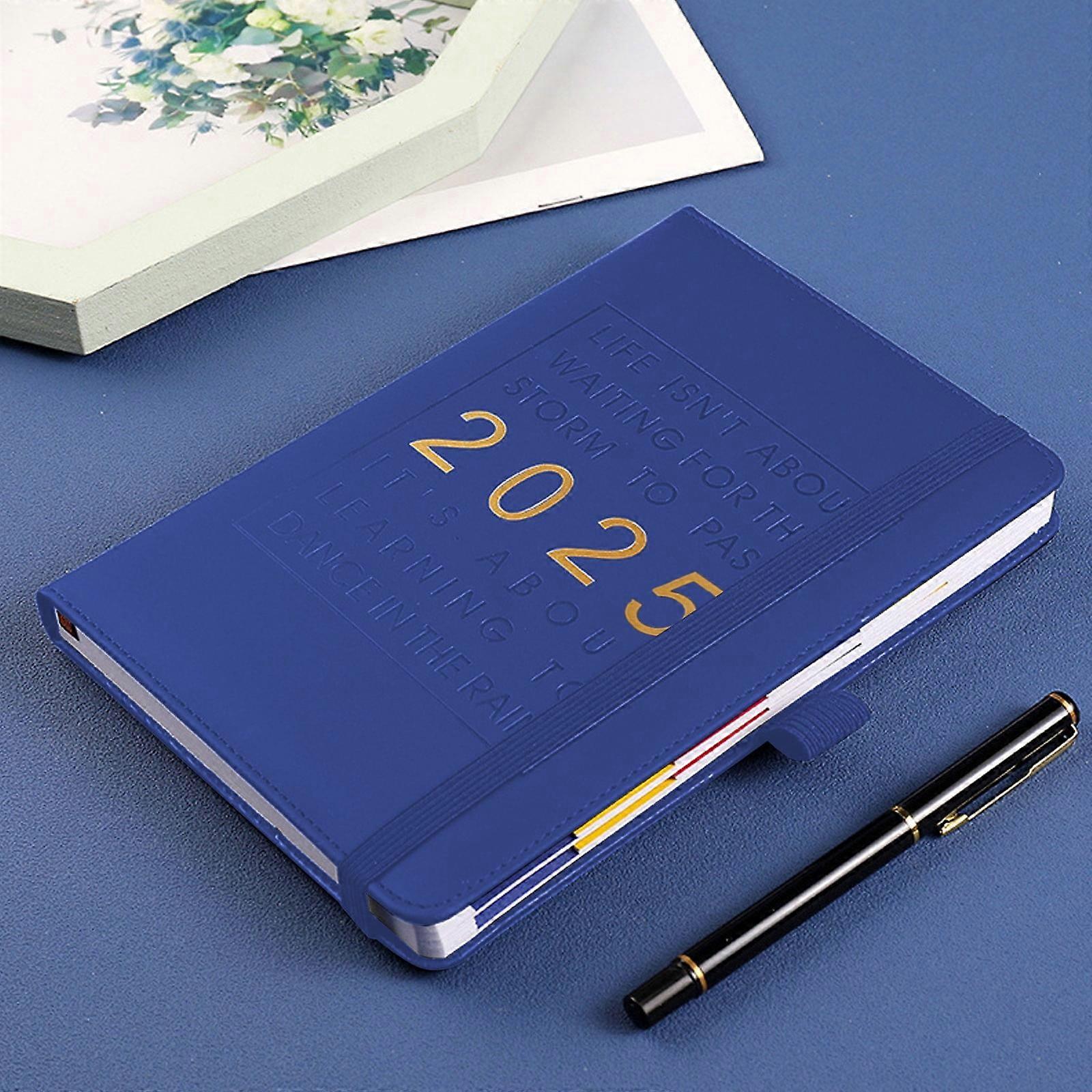 Ikohbadg 2025 Large Agenda, Daily Planner with Hourly & 15-Minute Increments, Time Management Schedule Notebook, Compatible with Weekly Reviews