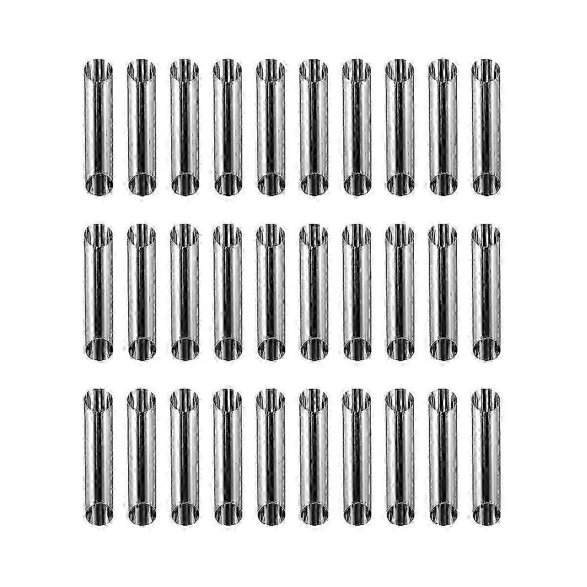 30pcs Cannoli Forms for Baking - Durable Stainless Steel Shell Molds