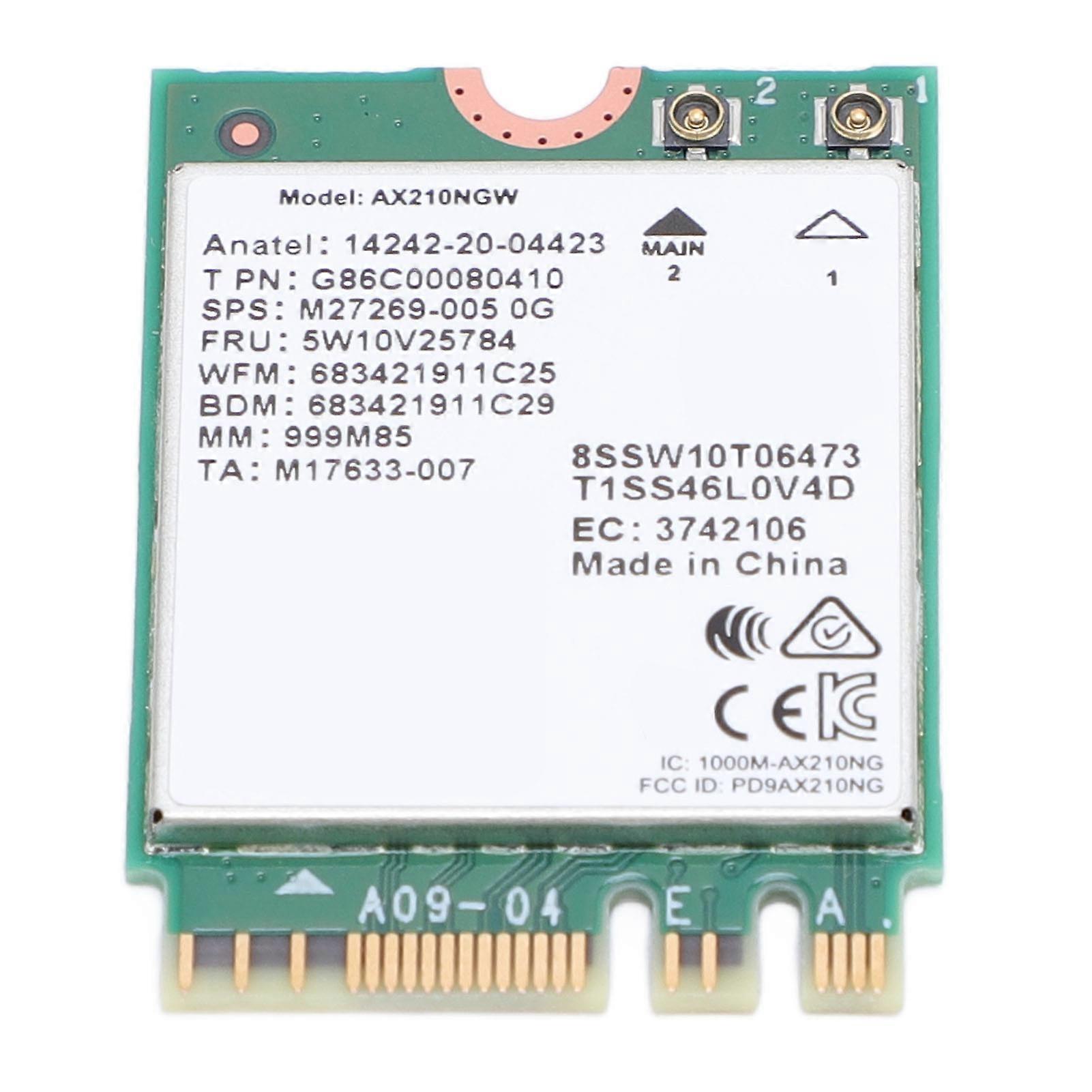 AX210NGW Wireless 6E Bluetooth 5.3 Network Card M.2 5374Mbps