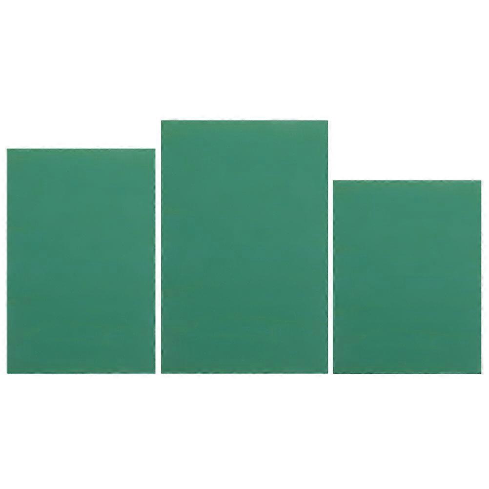 PVC Printmaking Carving Plates for Decoration Green 9Pcs Set