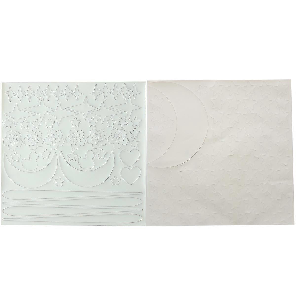 Wall Sticker Glow in The Dark Luminous Decals for Decoration 4 Sheets