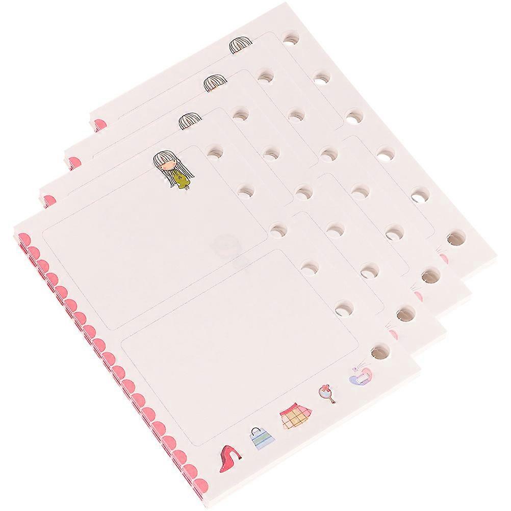 Replacement Core Papers 3Pcs Assorted Color For Daily Use School Note Taking Smooth Surface Environmental Protection