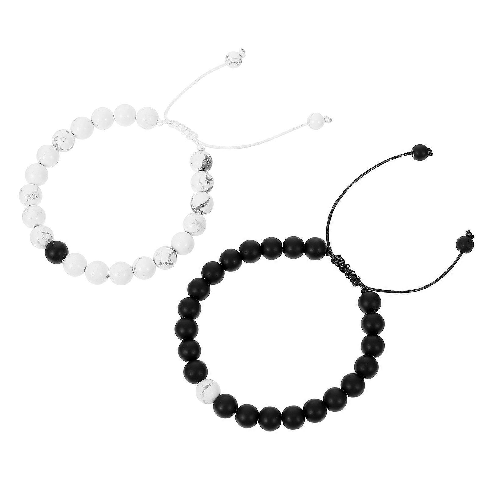 Delicate Beaded Bracelet Decorative Stone Bracelet for Decoration 8Pcs