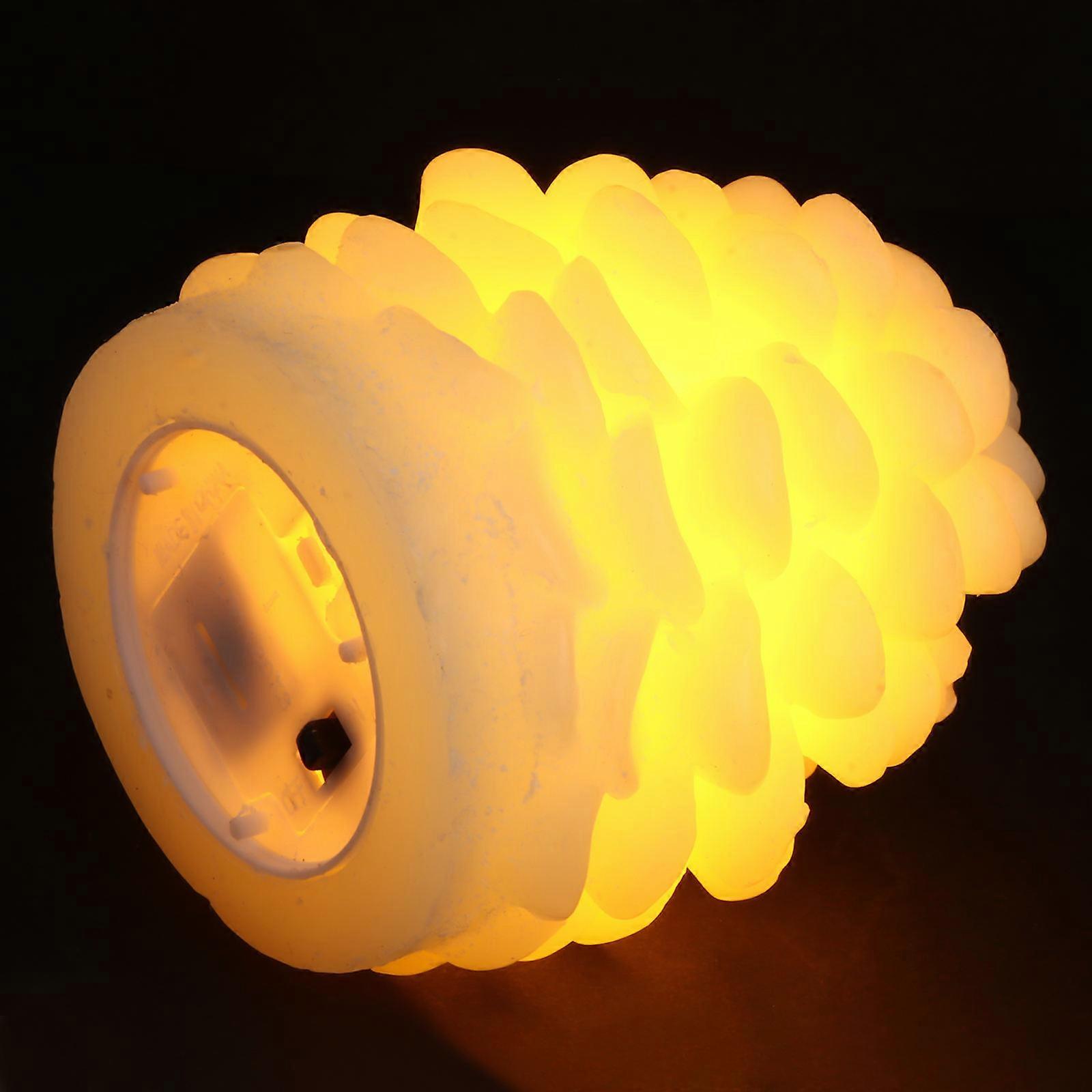 Pinecone Shaped Night Lights with 6Pcs LED Electronic Flameless Candle Lamps