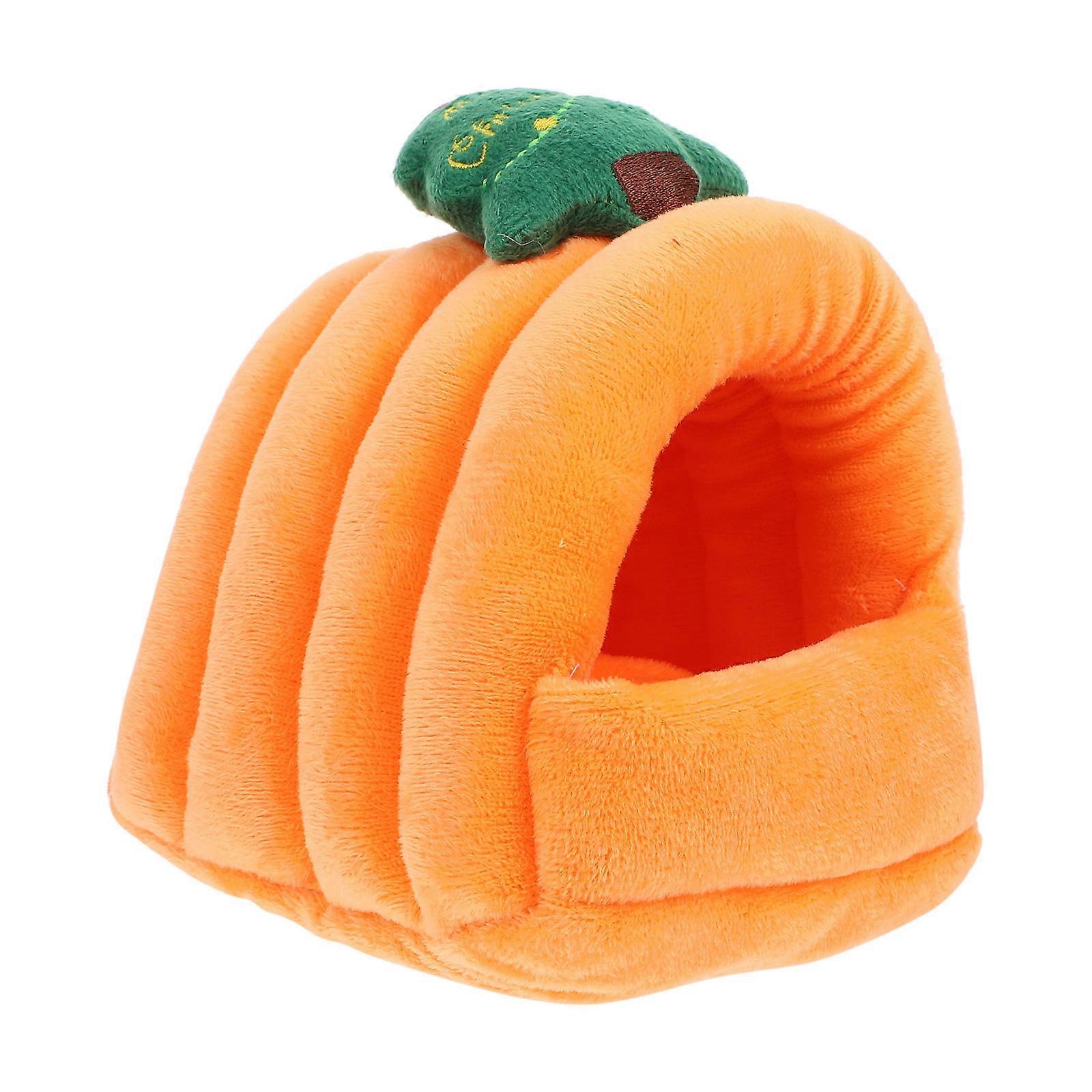 Hamster Warm House Orange Pet Bed Winter Sleeping Bed 3Pcs