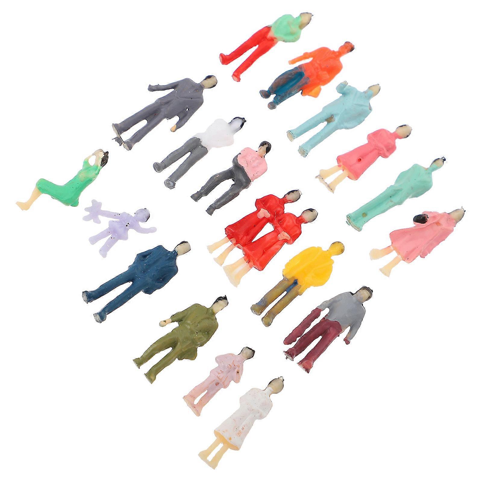 Mini Human Model Decor Plastic Sand Table People Model for Decoration 100Pcs