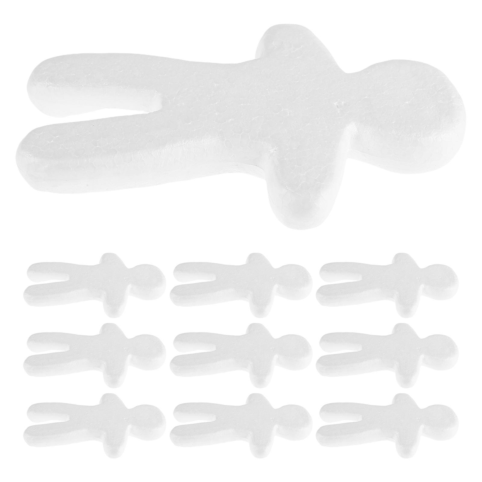 Multipurpose Foam Doll Models for DIY Crafts 50Pcs Unfinished Doll Shapes