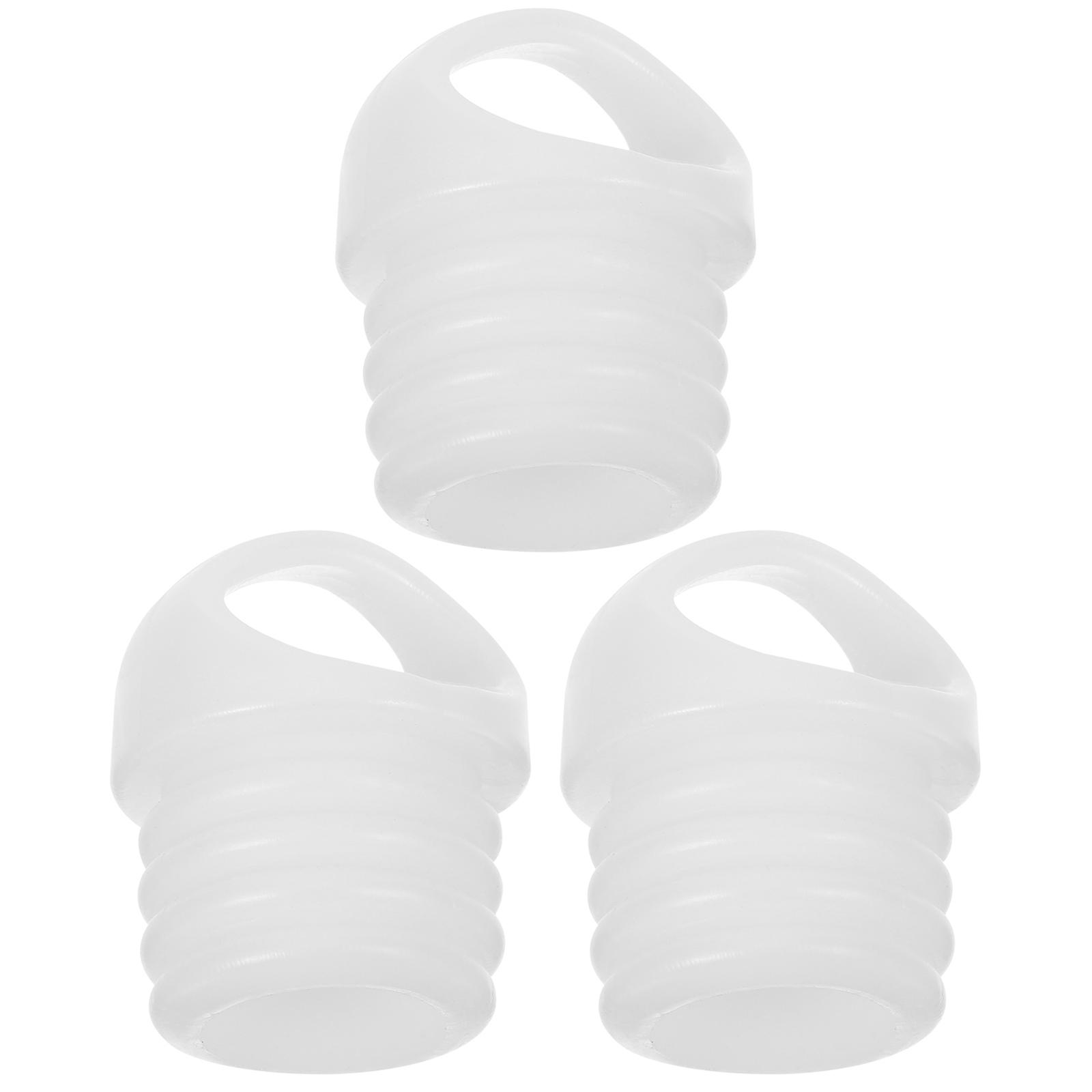 White Rubber Mop Bucket Drain Plug for Replacement 9Pcs Set