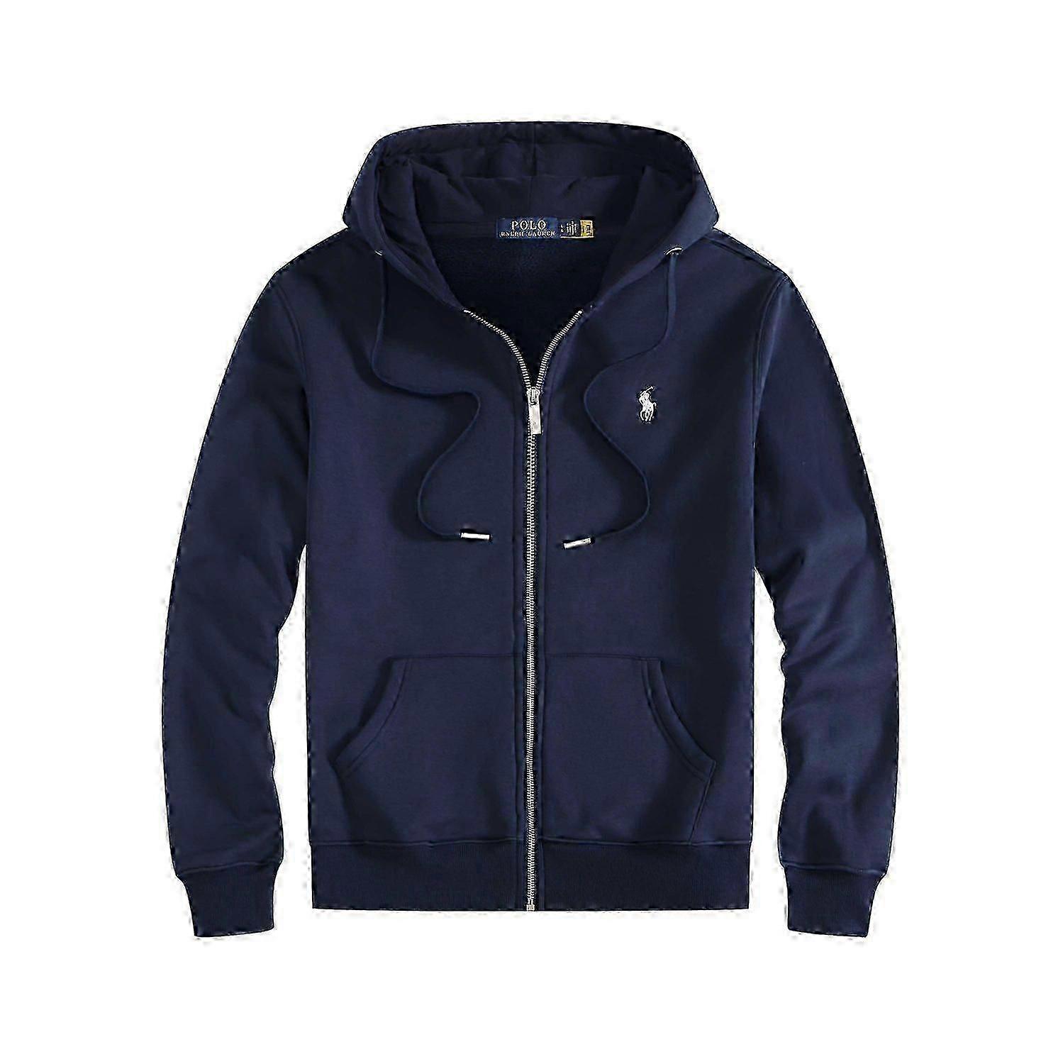 Paul Polo Hoodie Set with Embroidered Small Horse Logo Hooded Cardigan and Fleece Casual Jacket for Men - DSW