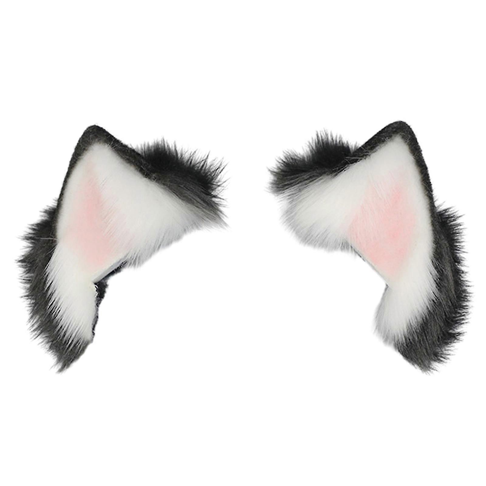 Artificial Cat Ear Headband for Cosplay and Masquerade Comfortable and adjustable for your unique style!  White