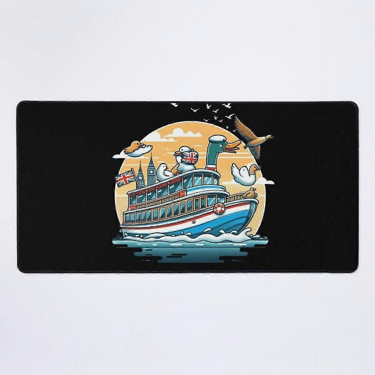 A NEW duck duck cruise Desk Mat