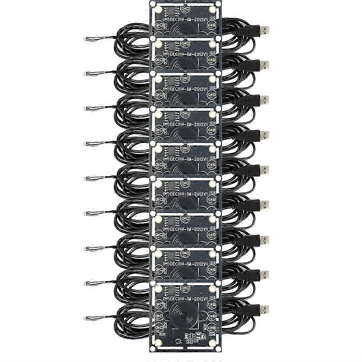 New 9Pcs 100 Degree Camera Module 1MP OV9732 1280x720 USB Free Driver Manual Focus,with 3 Meter Cab