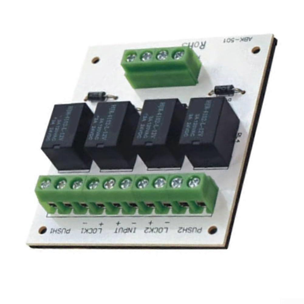 Double Door Interlocking Relay Module For Access Control Systems, FailSafe 5A 24V, Compact Resin Enclosure, Signal