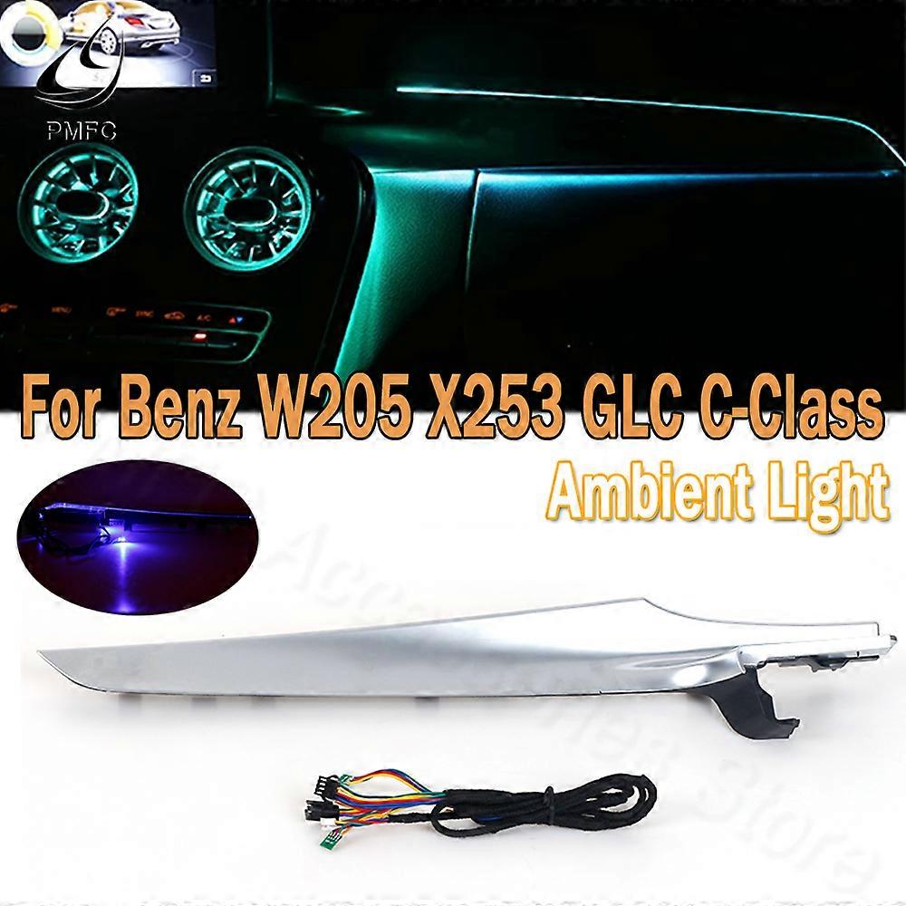 Compatible PMFC LED Ambient Light Co-Driver's Atmosphere Light Trim Synchronization Original System 64 Color For Benz C-Class W205 GLC X253