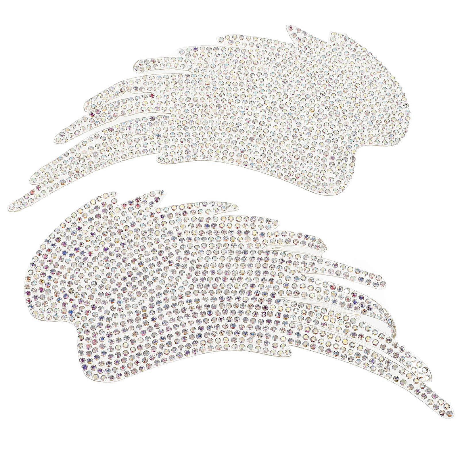 Angel Wing Rhinestone Applique for Clothes Decor DIY 4Pcs