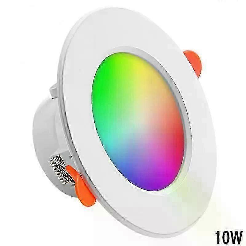 Tuya Smart Led Downlight Wifi Led Ceiling Recessed Down Light Dimmmable Spot Lamp 10w 15w Rgb +cw+ww Changeable Work Alexa