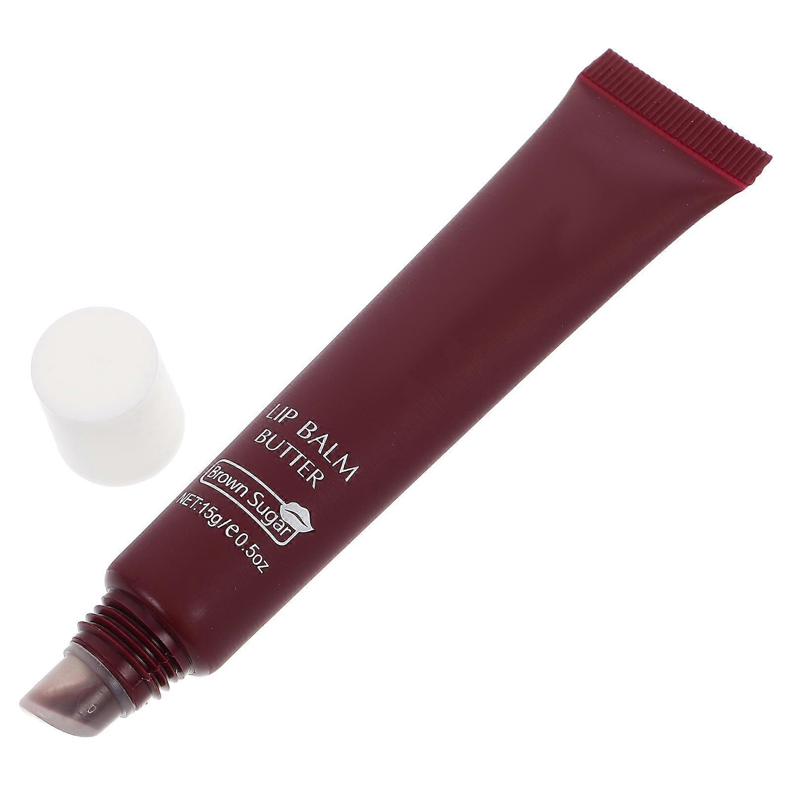 Moisturizing Lip Balm Sparkly Lip Gloss Designed For On-the-go Application Brown Jelly Finish 1Pcs