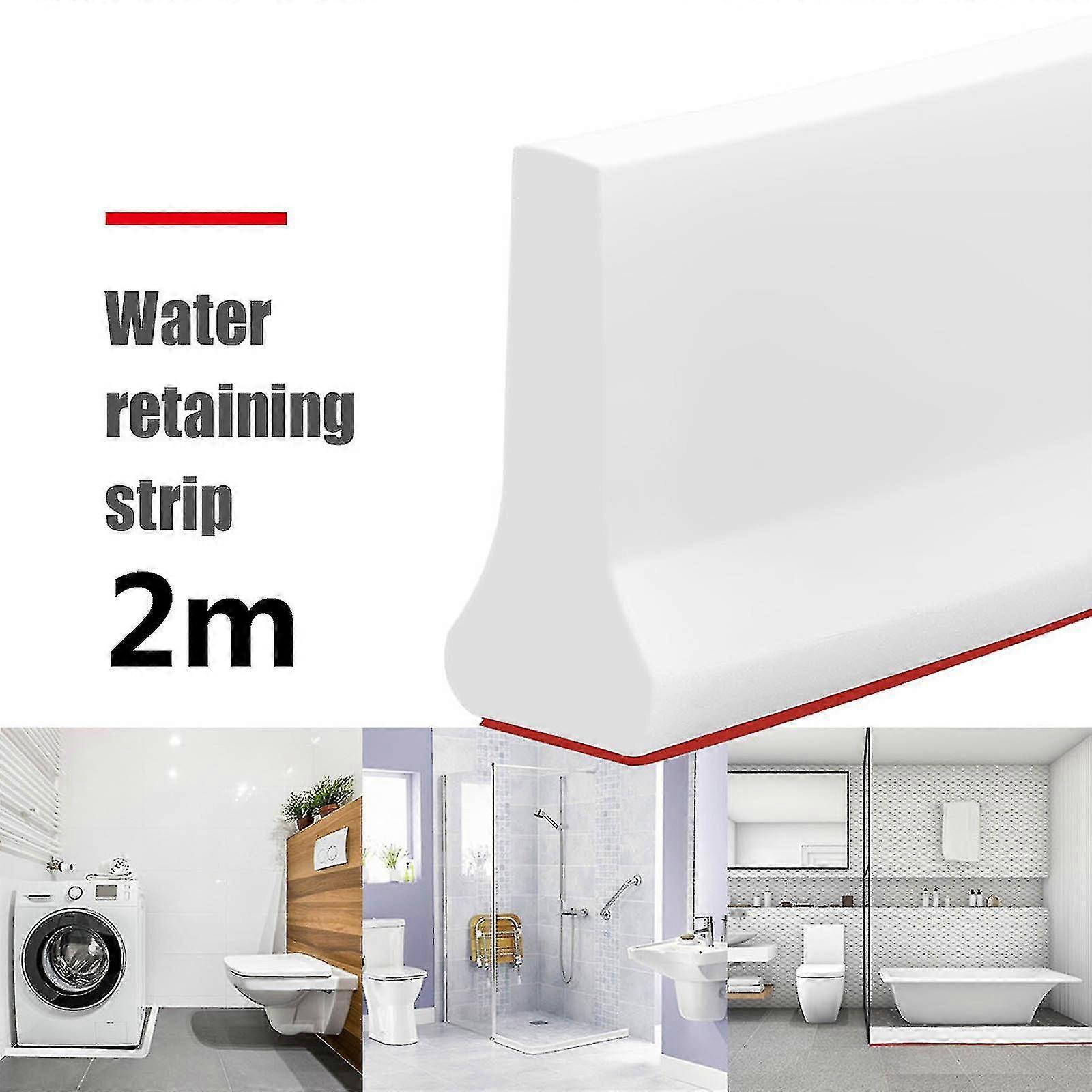 Collapsible Shower Threshold Water Dam Shower Barrier And Retention System