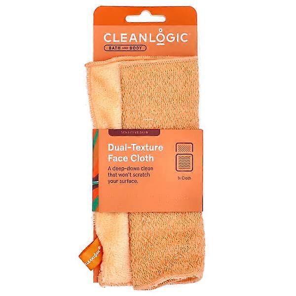 CleanLogic, Bath and Body, Dual-Texture Face Cloth, 1 Count