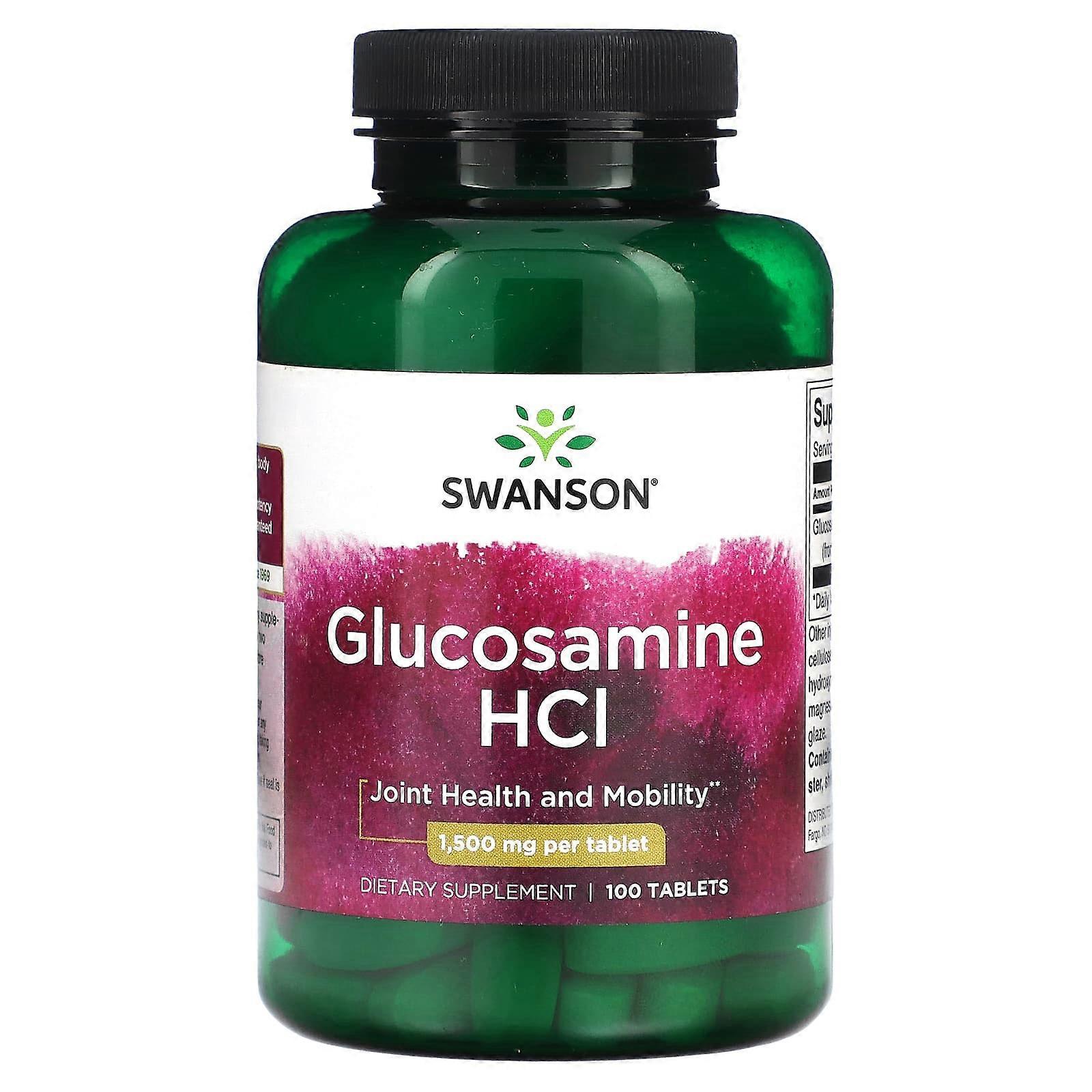 Glucosamine HCl, 1,500 mg, 100 Tablets