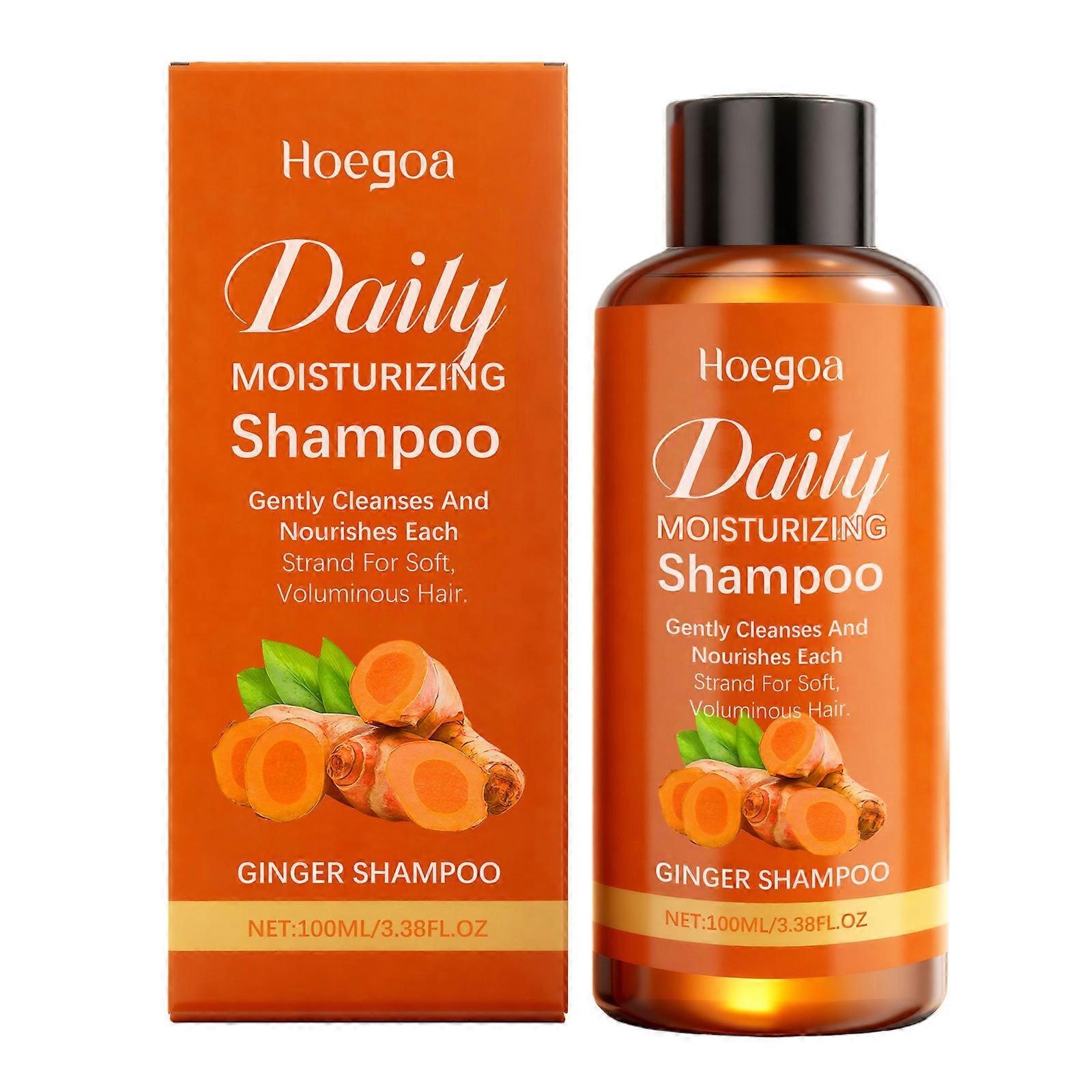 Hoegoa Ginger Care Shampoo Cleanses The Scalp And Hair Strands. Herbal Ingredients Make It Smooth, Fluffy And Moisturizing