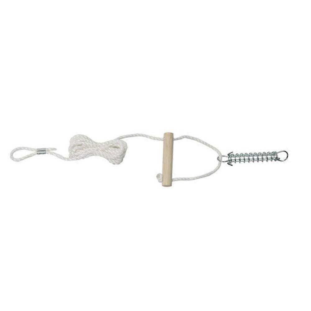 Guy Rope Set Single Pole Loop Wooden Rope Runner and Trace Spring (3.5m Long)