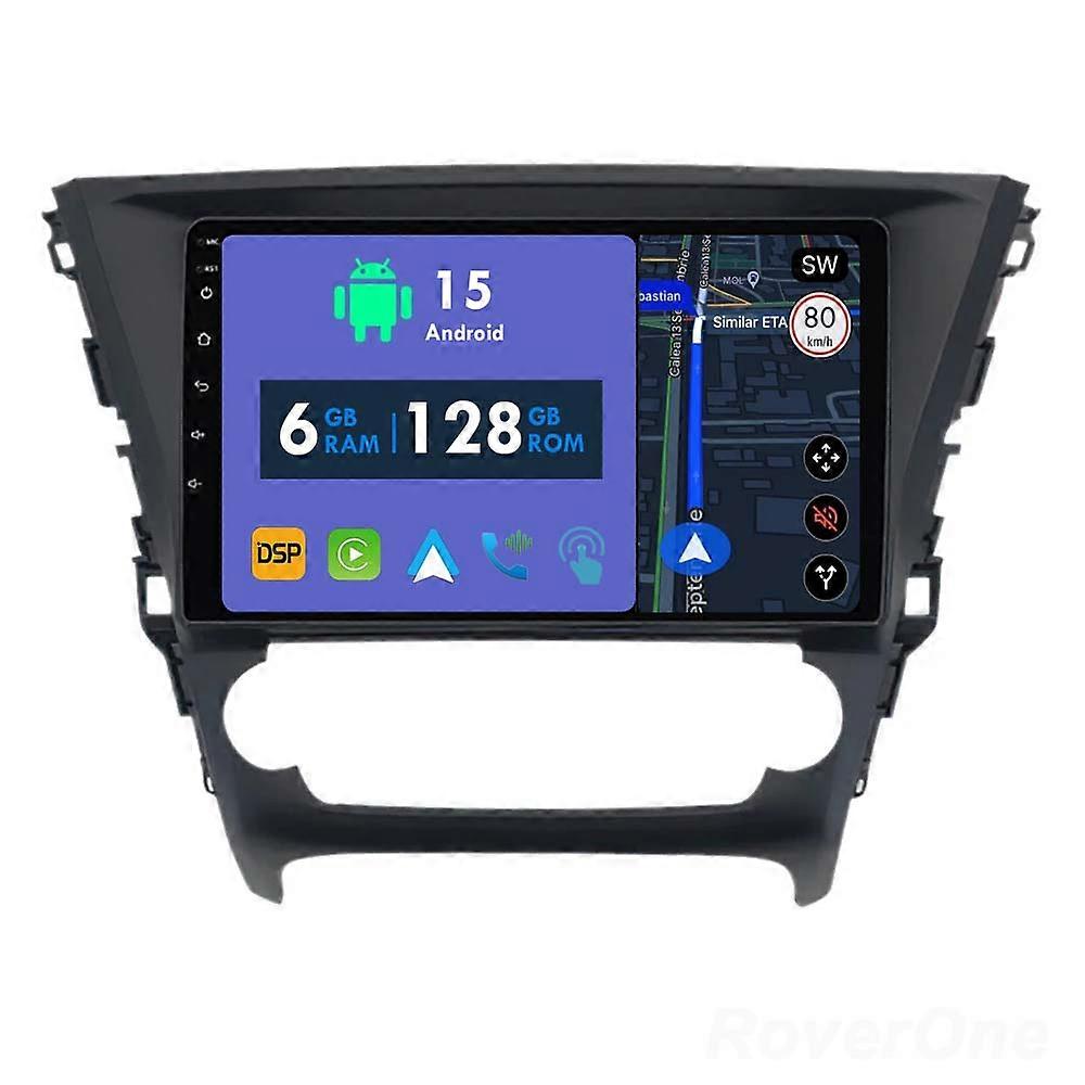 Car Radio 6G+128G CarPlay GPS Navigation Head Unit for Toyota Avensis 3 2015 - 2018 Android Auto Bluetooth Stereo Touch Screen