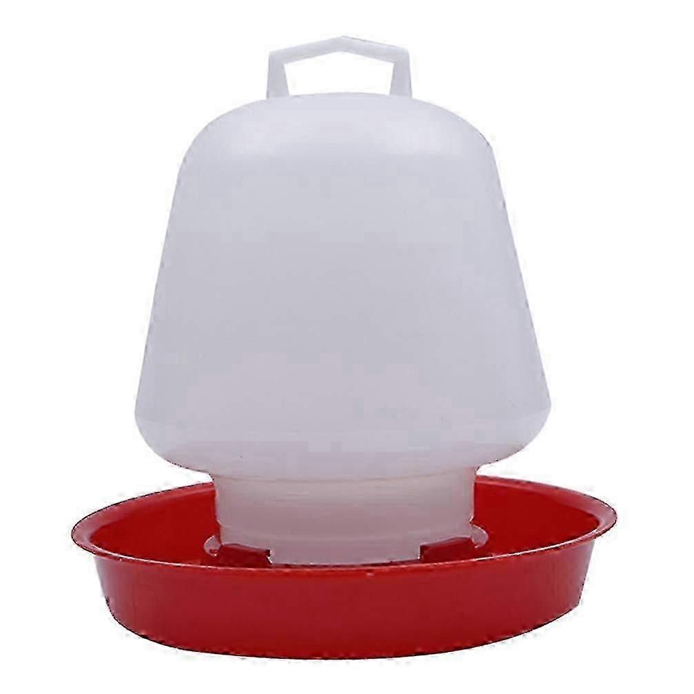 2 Pcs Thickened Chicken Waterer Poultry Feeder for Farm Coop 1.5L