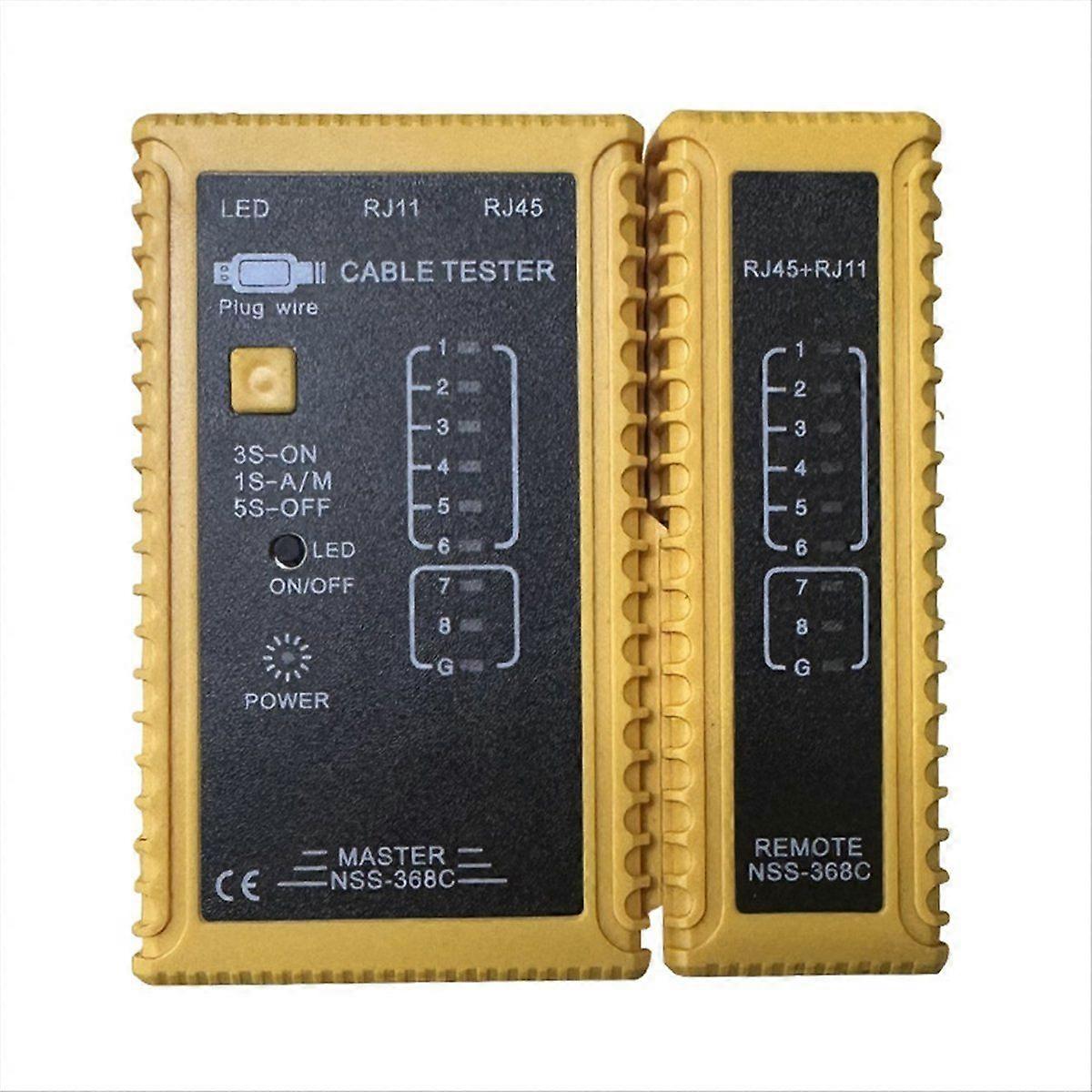 RJ45 RJ11 Cable Lan Tester Internet Phone Cable Tester Network Tool Telephone Line Test Internet Ca