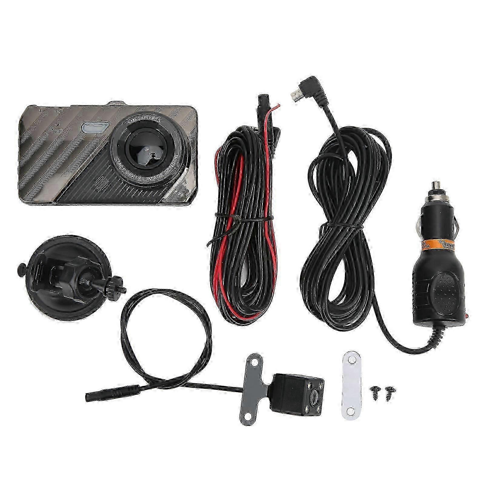 Dual Dash Camera 1080p Motion Detection Parking Monitoring Car Camera Front And Rear For Cars