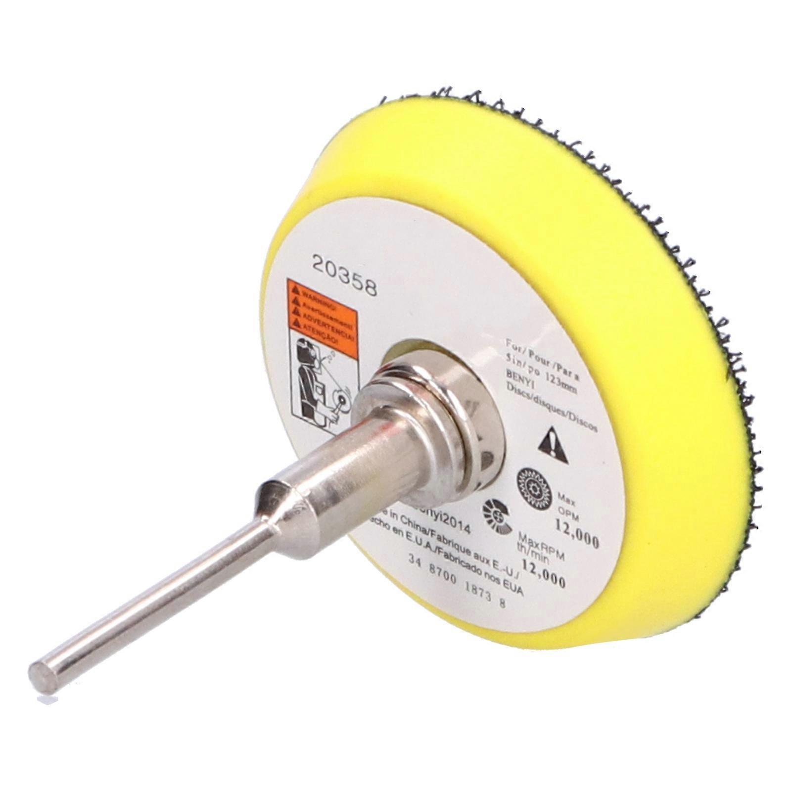 Hook and Loop Backing Pad 2in Plate with 3mm Shank for Sanding Polishing Buffing